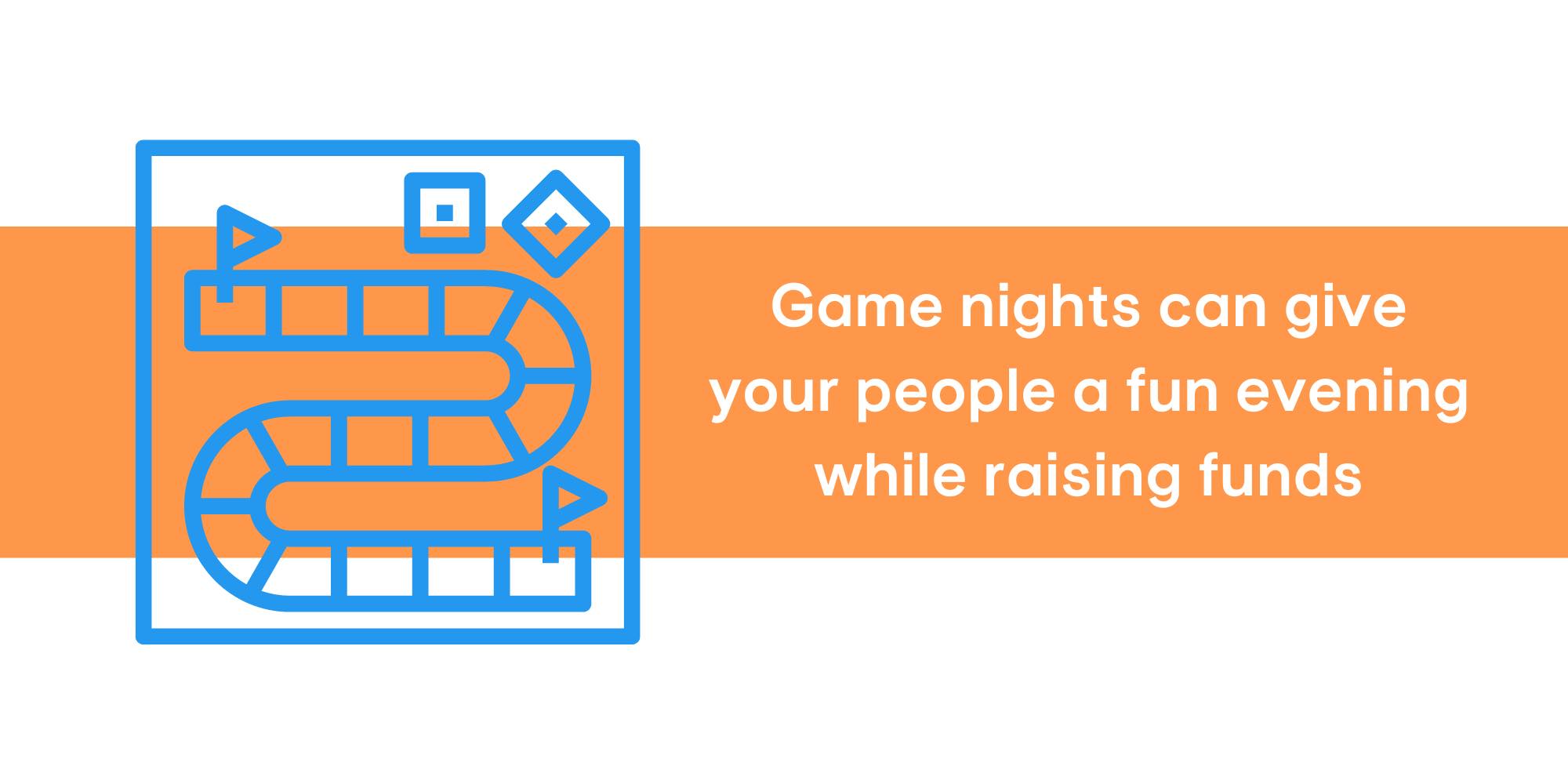 Throw a fun game night to make great memories and raise money for youth camp