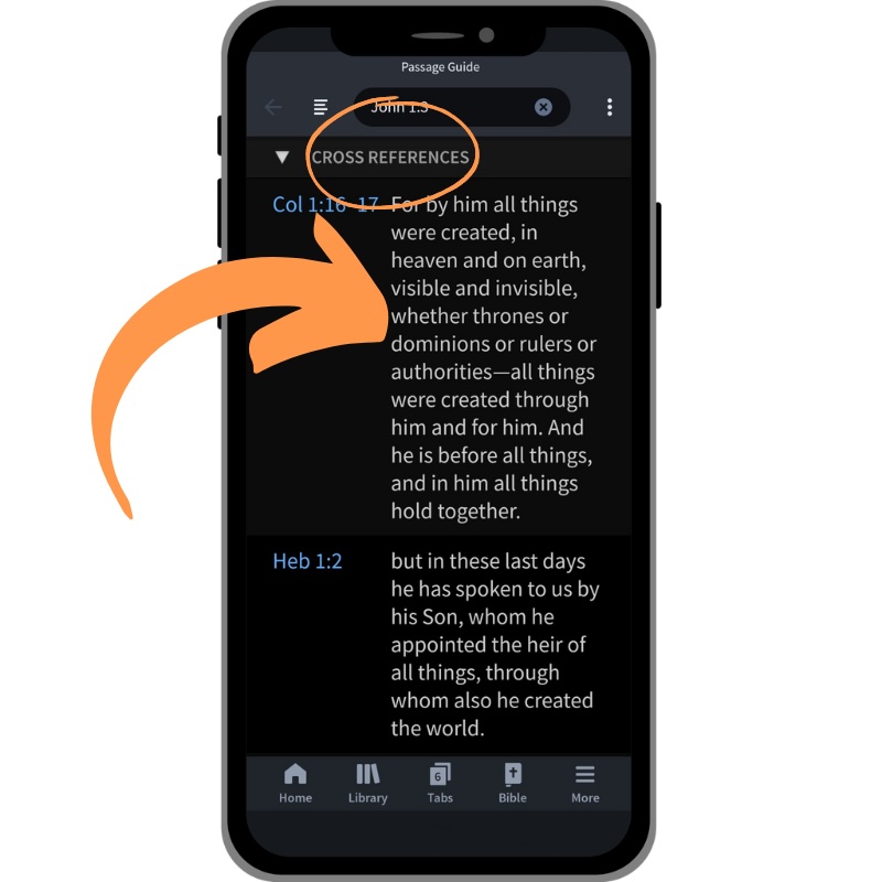 Logos Bible App is the best Bible app for iPhone because it connects Bible verses with other verses and resources