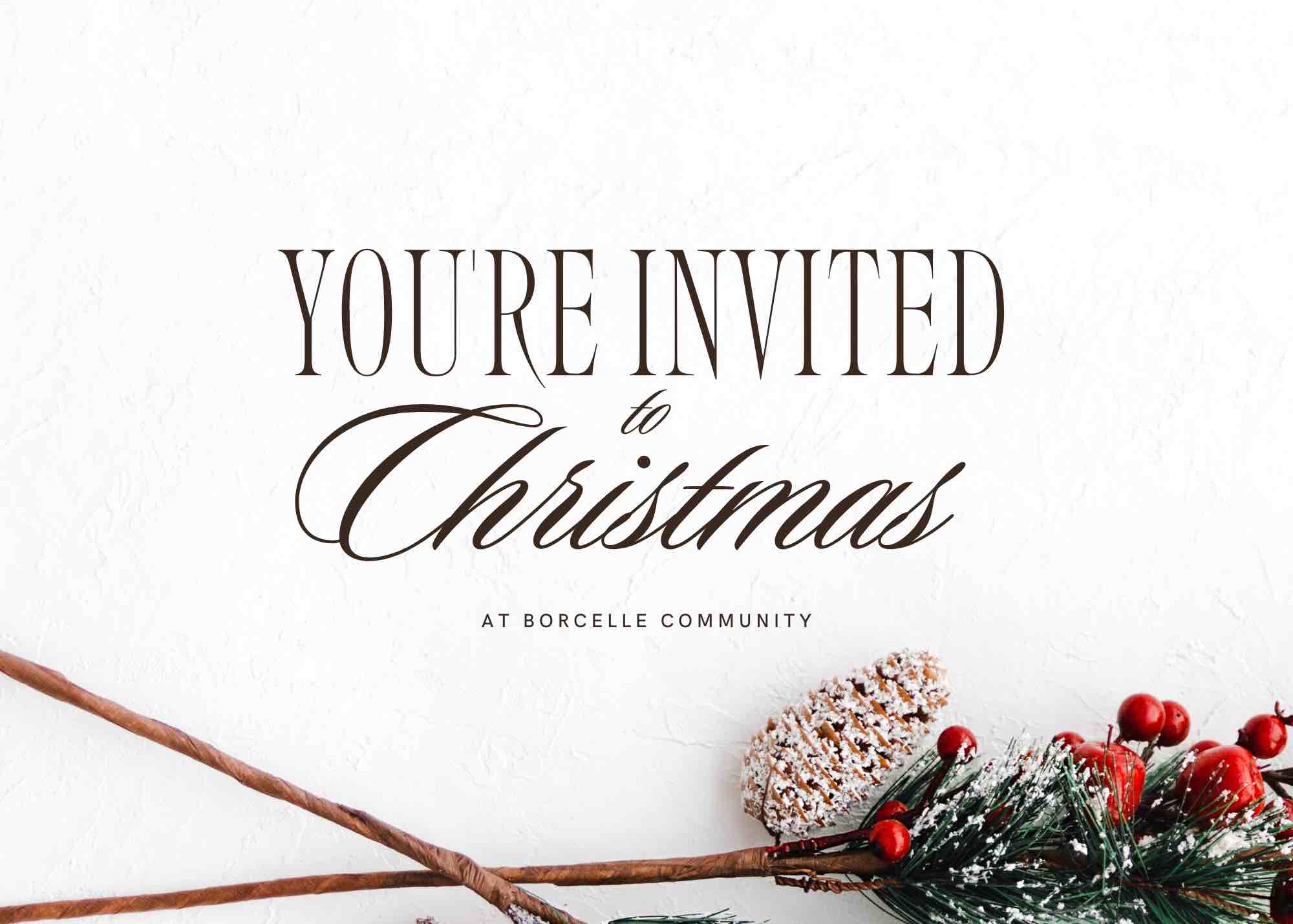 Creative Church Invite Card Beautiful Christmas Invitation