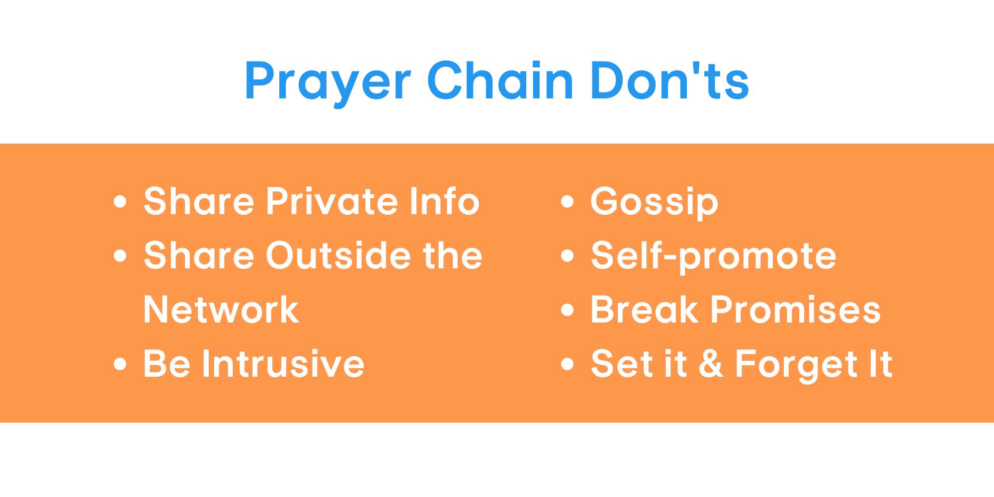 This is what you should not do in your prayer ministry