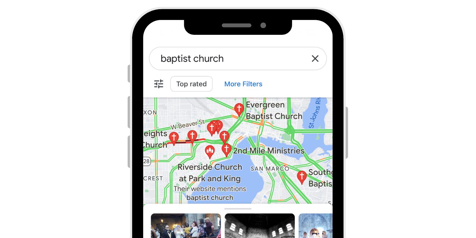 Add church to google maps