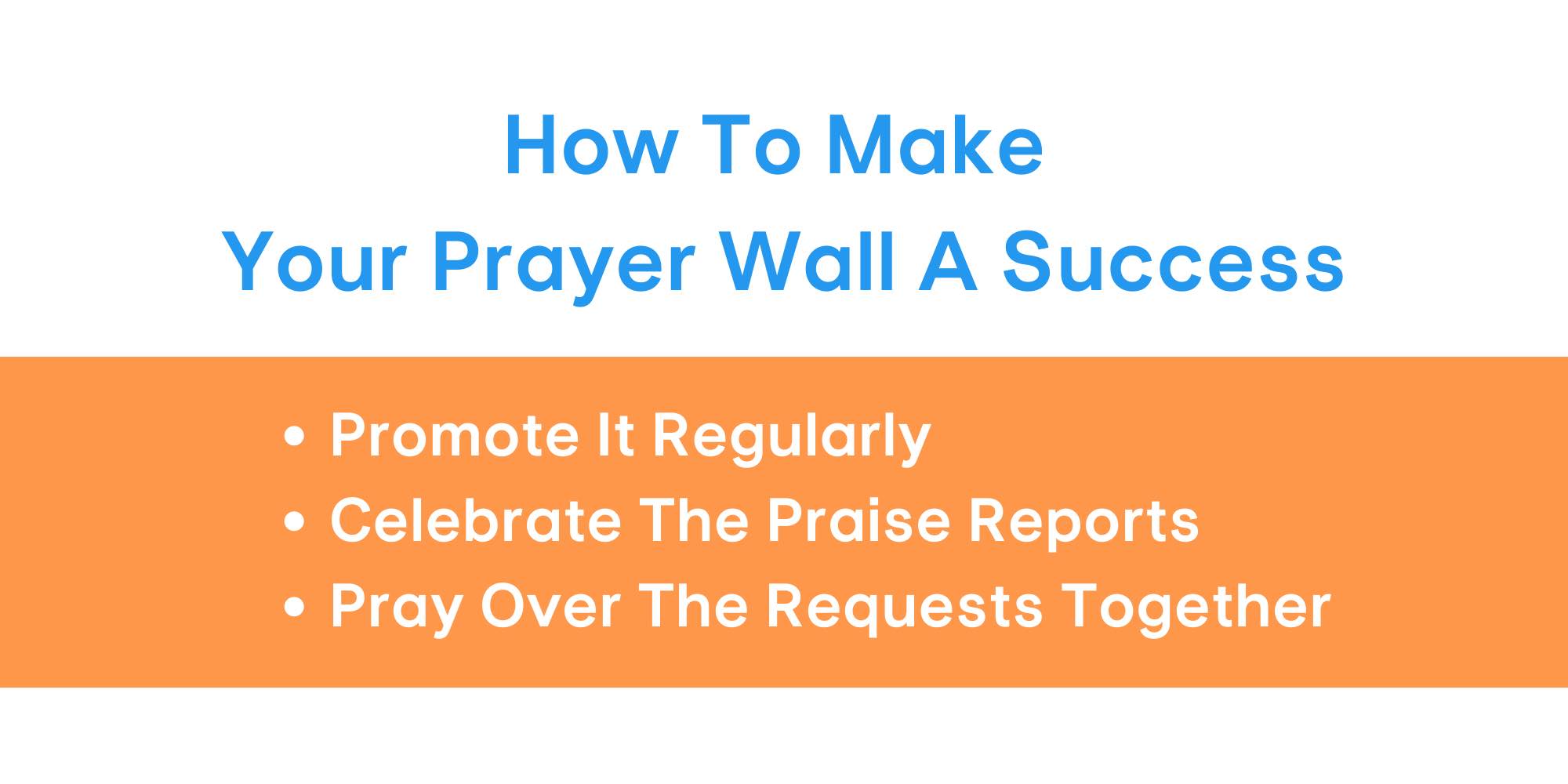 How to succeed with your church prayer wall