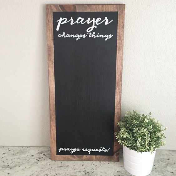 Add a prayer chalkboard in your church