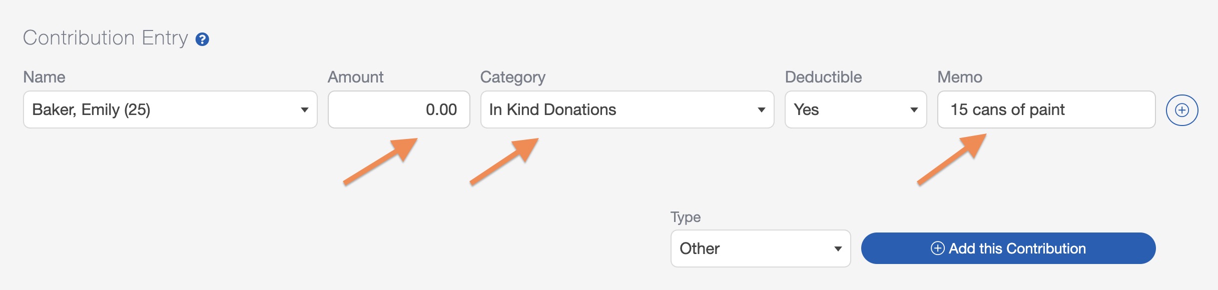 How to report in-kind donations is a simple process