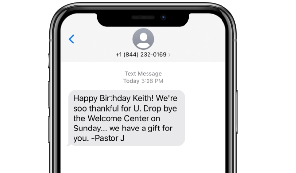 Church Text Message Birthday