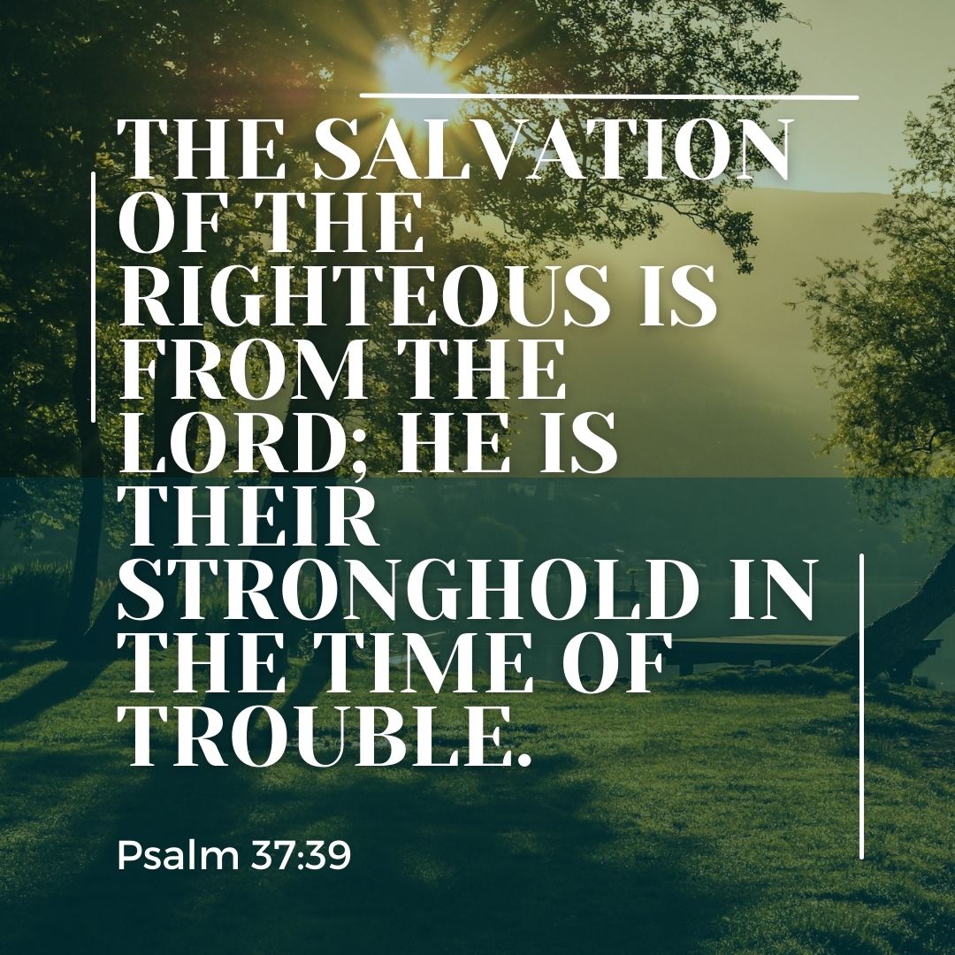 The salvation of the righteous is from the LORD; he is their stronghold in the time of trouble..jpg