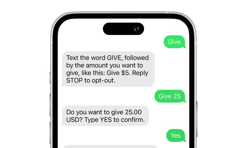 text sms giving