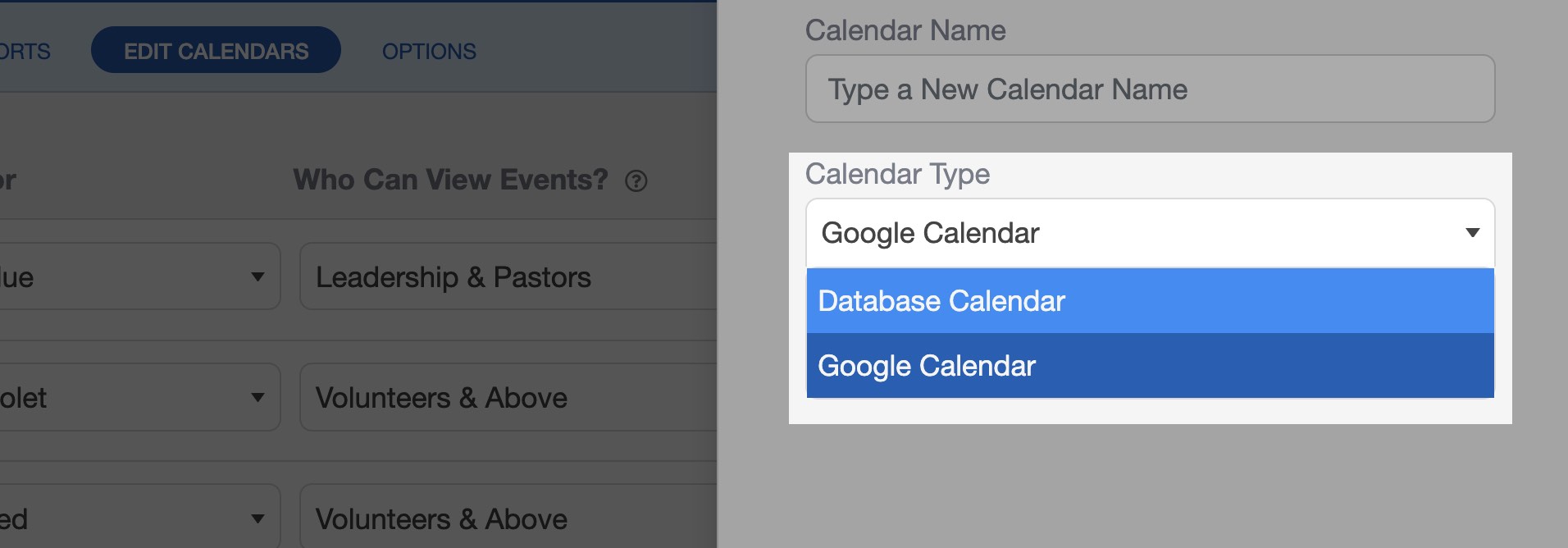 Adding a Google Calendar