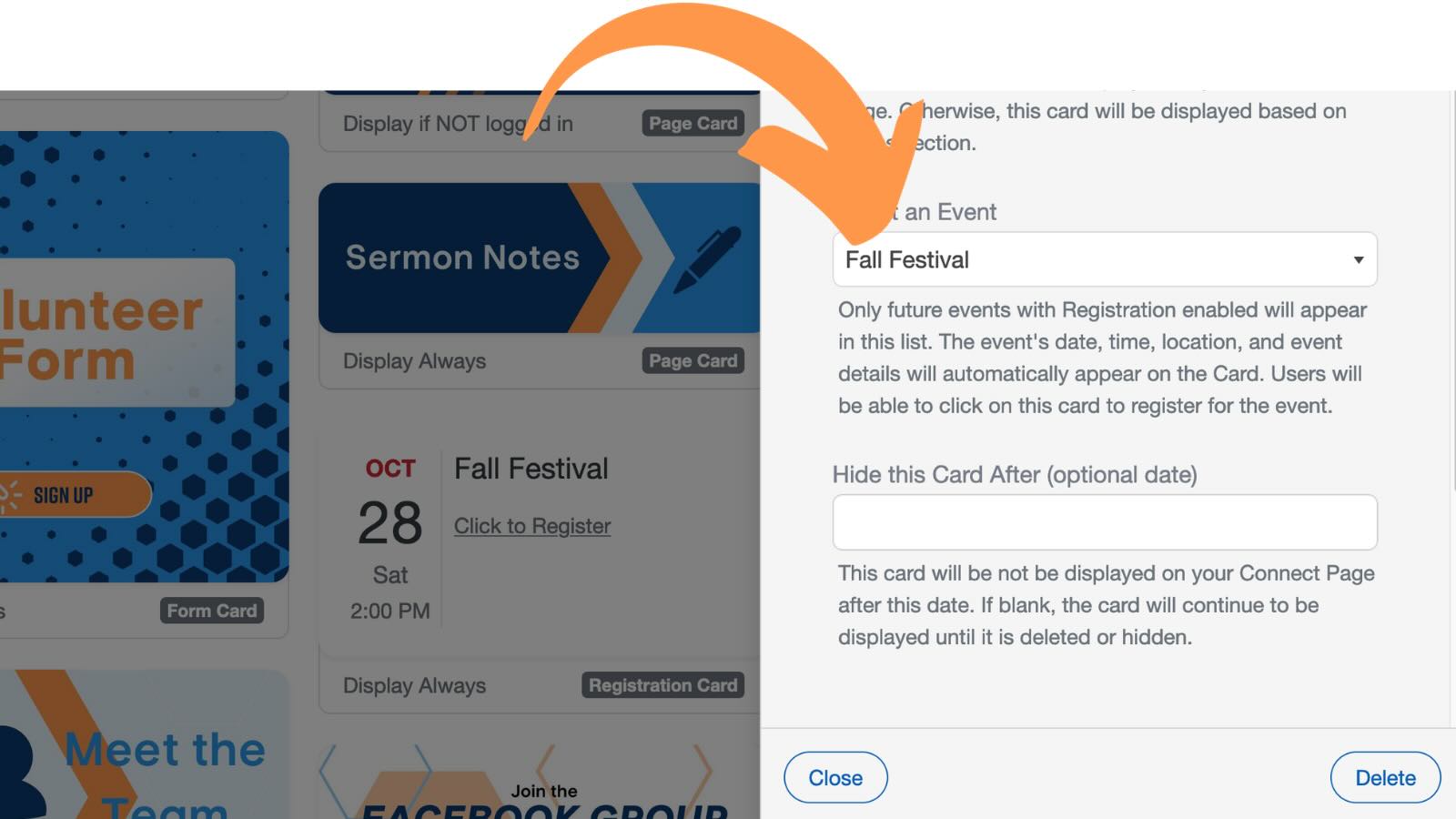 Promote your church events on your church website and church app with ChurchTrac